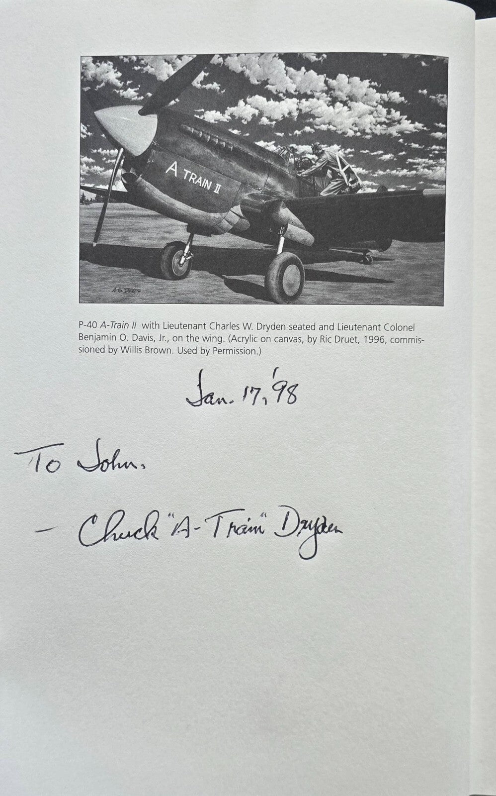 A-Train: Memoirs of a Tuskegee Airman by Charles W. Dryden (SIGNED, 1997) JD