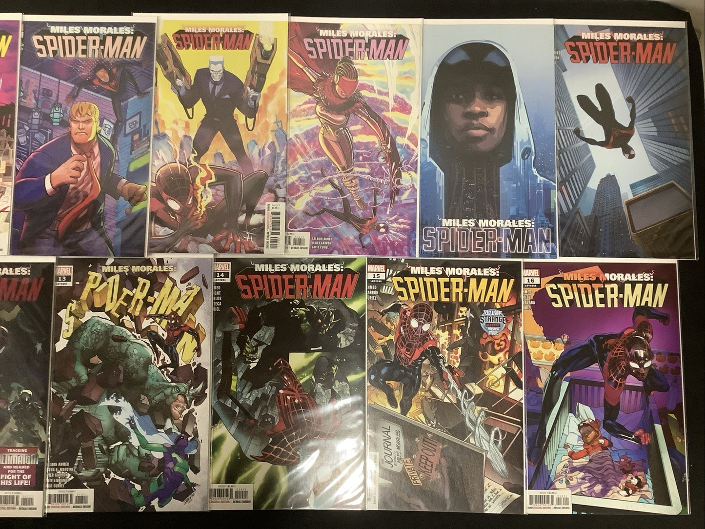 Miles Morales: Spider-Man #1-16 (Missing #7) Comic Lot, Marvel, 1st Solo Title