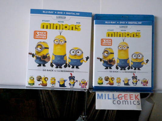 Minions / Minions The Rise of Gru / Despicable Me 3 (Blu-Ray) Like New -JD