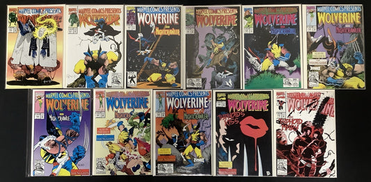 Marvel Comics Presents #90-110 Comic Lot, Origin Of Wolverines Blue/Yellow Suit