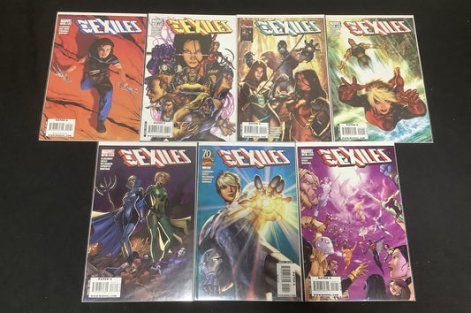 NEW EXILES  #12-18 Comic Lot, Marvel Comics, Chris Claremont (2008-2009)