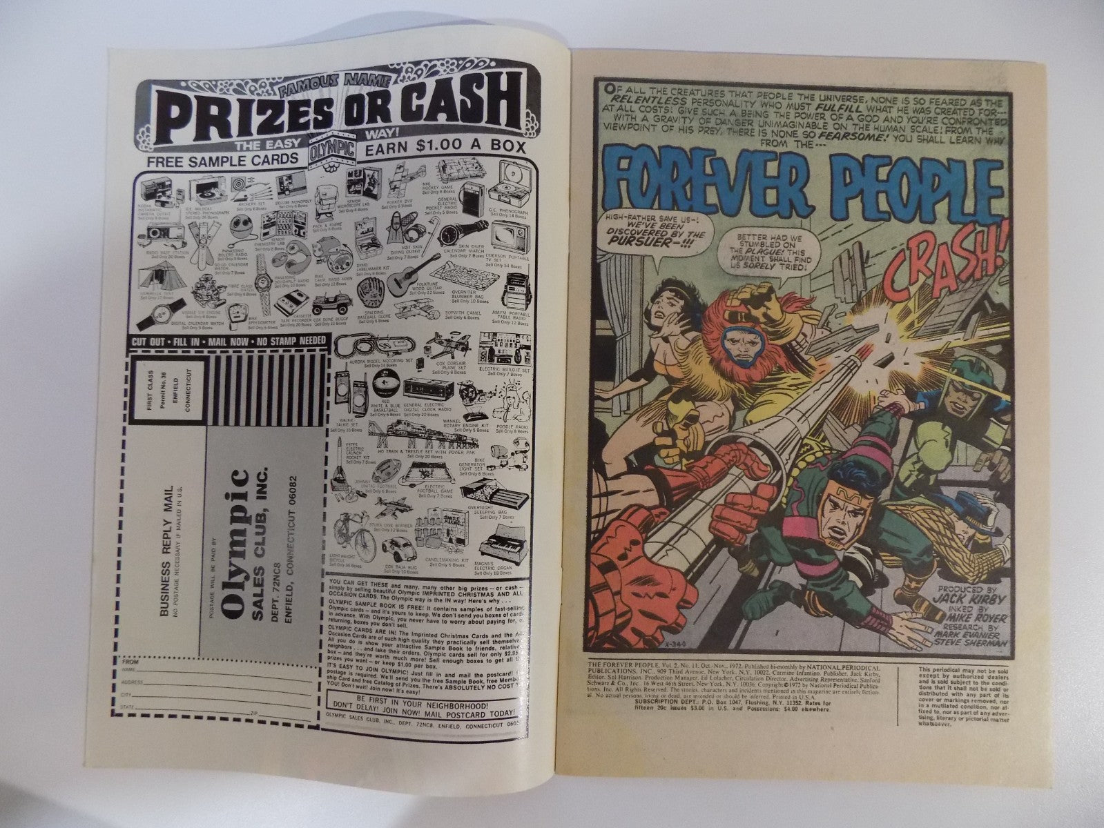 Forever People #11 DC Comic Very Fine- November 1972