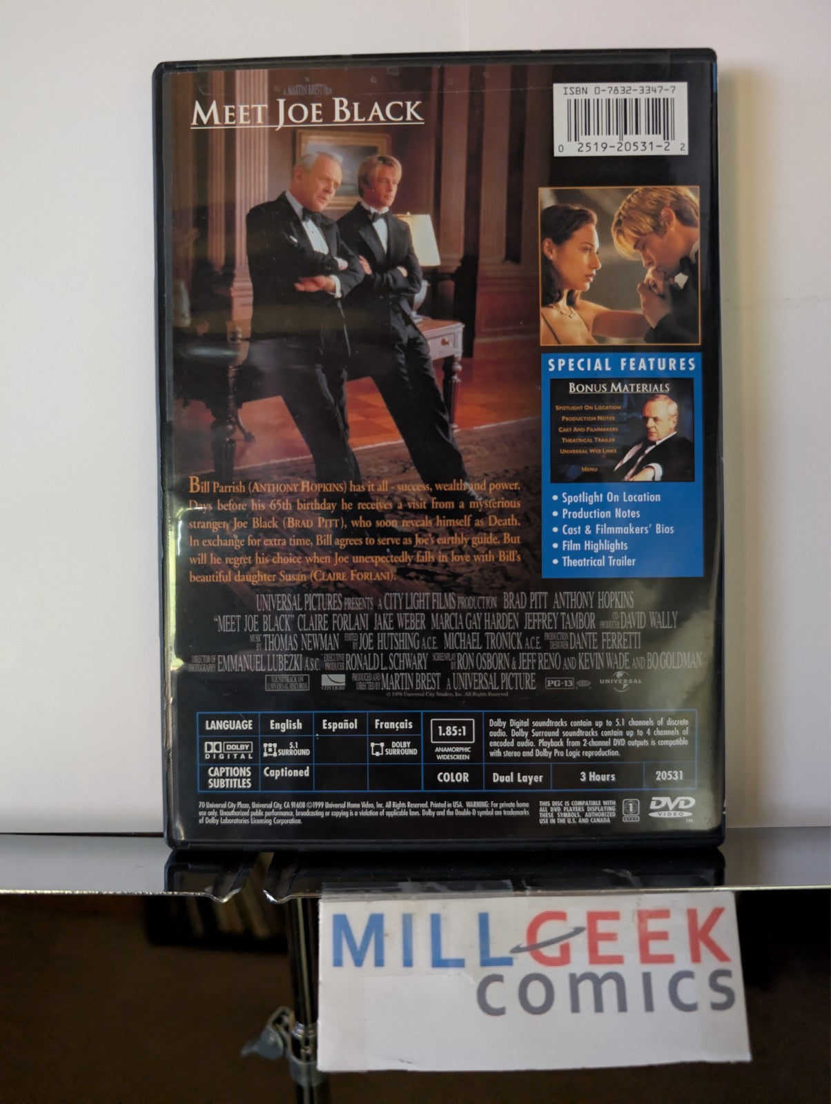 Ghost Story & Meet Joe Black, 2 Movie Set (DVD) Like New -JD