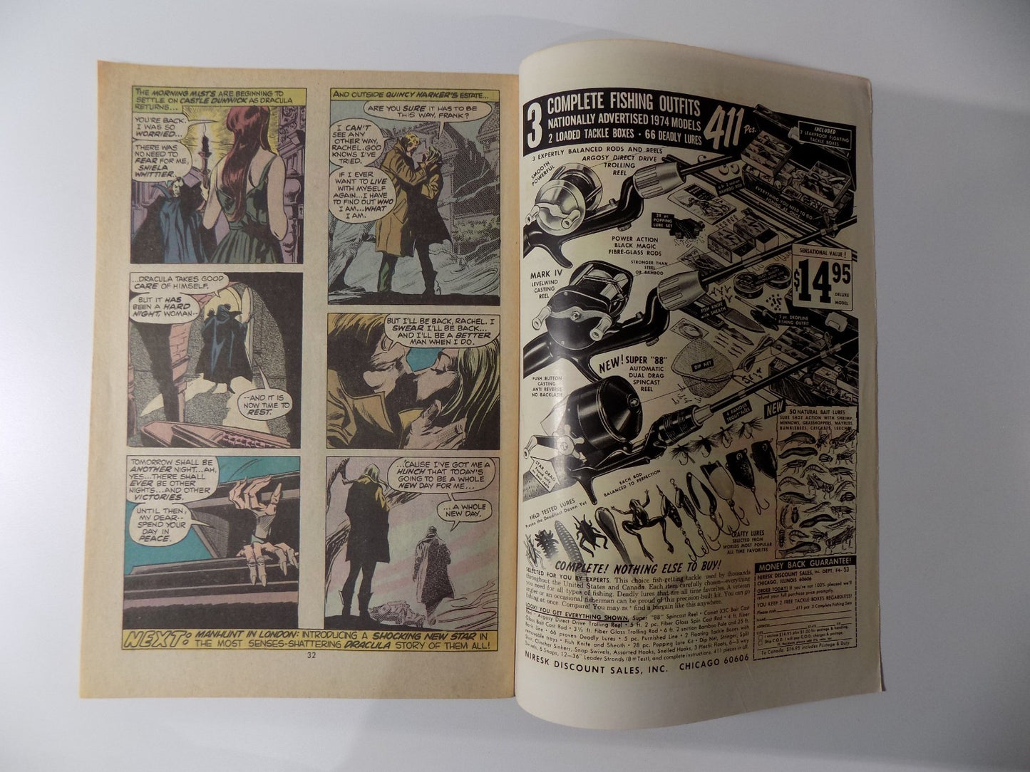 Tomb of Dracula #24 Marvel Comic Fine /Very Fine September 1974
