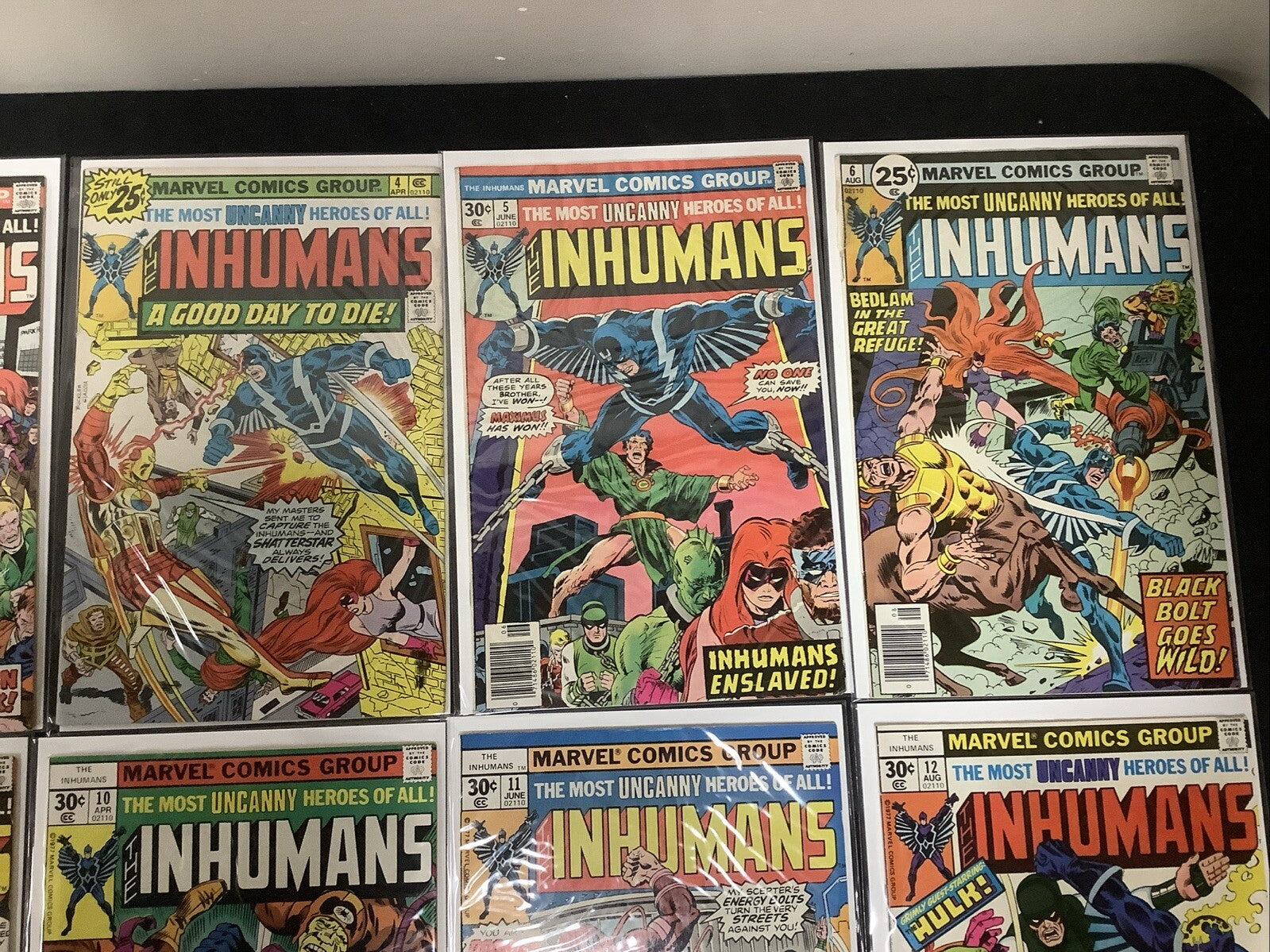 Inhumans #1-12 Complete Comic Set, Marvel, Doug Moench/George Perez, 1975