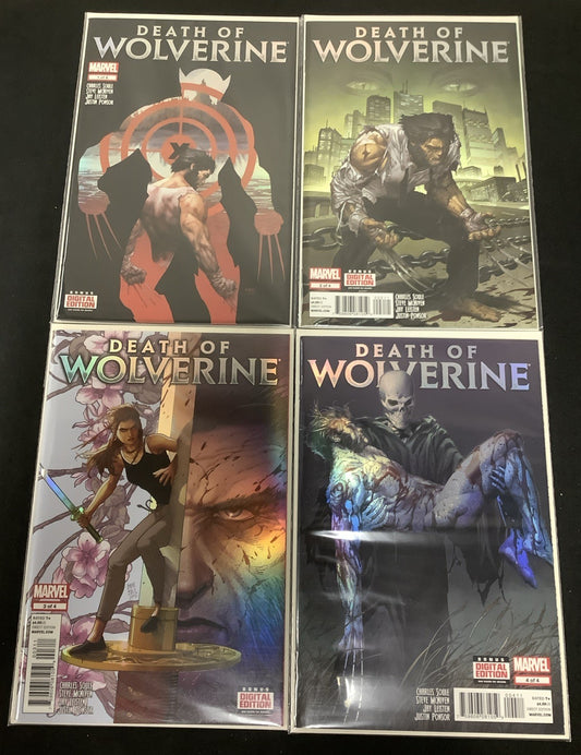 Death of Wolverine #1-4 Complete Comic Set, Marvel Comics, Soule/McNiven, 2014