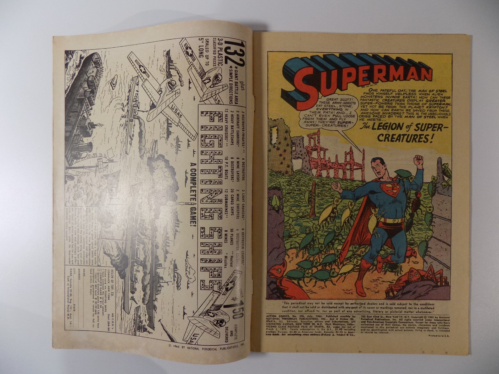 Action #325 DC Comic Fine July 1965