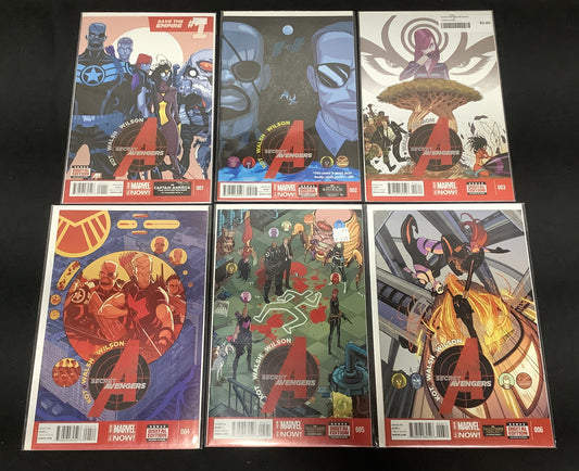 Secret Avengers #1-6 Comic Lot,  Marvel, Ales Kot Michael Walsh, 2014