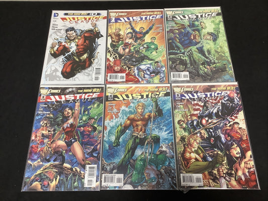 Justice League #0-5 Comic Lot, New 52, Geoff Johns Jim Lee, DC Comics, Shazam