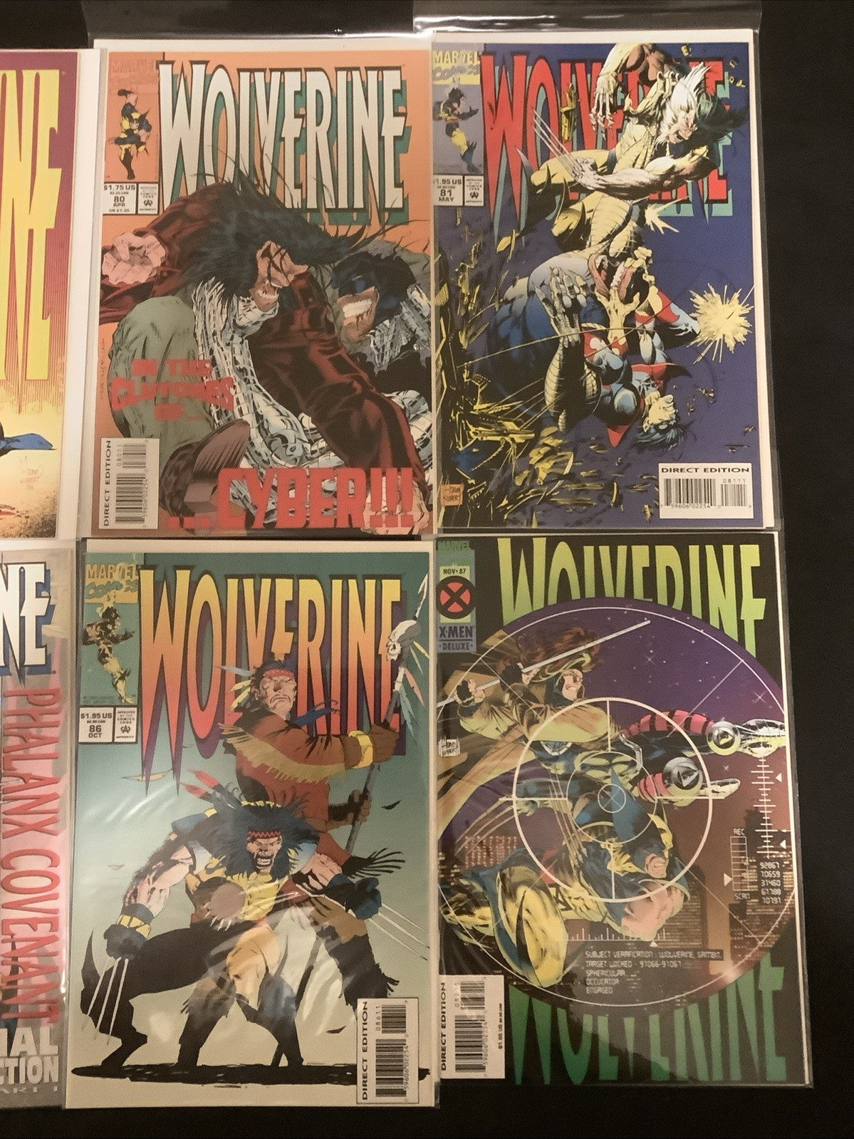 Wolverine #76-87 Comic Lot, Marvel Comics, Larry Hama/Adam Kubert, 1993