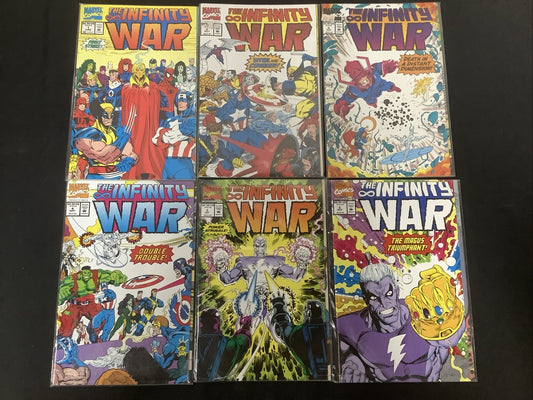 Infinity War #1-6 Complete Comic Set, Marvel, Jim Starlin/Ron Lim, Reader Set