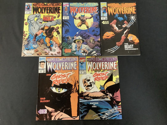 Marvel Comics Presents #61-65 Comic Lot, Marvel Comics, Wolverine Vs Hulk