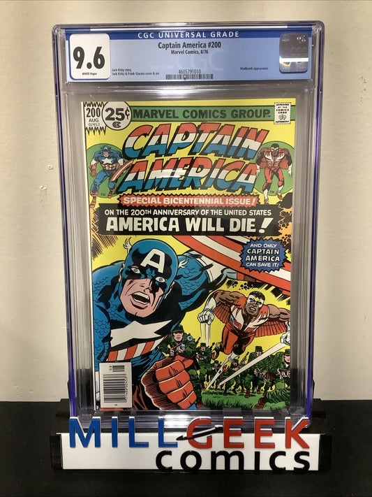 Captain America #200 (Marvel August 1976) CGC Graded 9.6 (NM+) Bicentennial