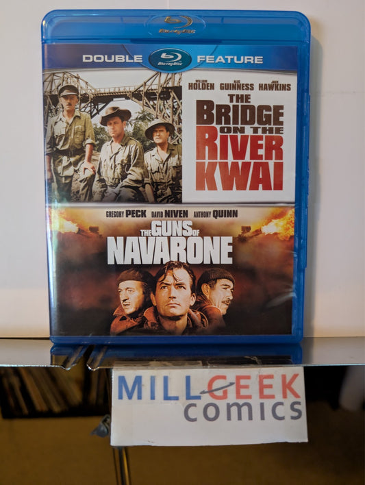 The Bridge on the River Kwai / The Guns of Navarone (Blu-Ray) Like New-JD