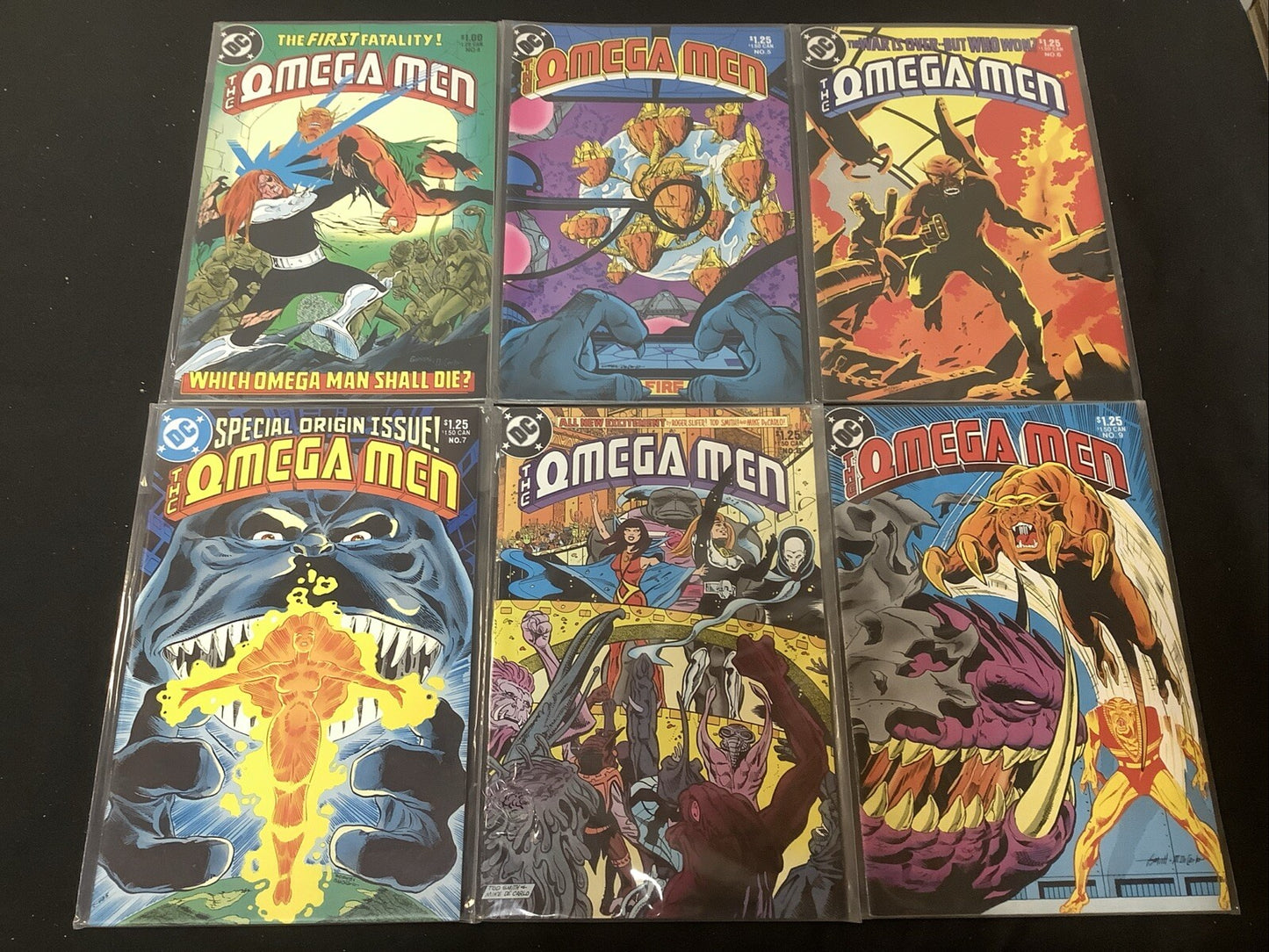 Omega Men #4-9 Comic Lot, DC Comics, 2nd And 3rd App Of Lobo, Keith Giffen