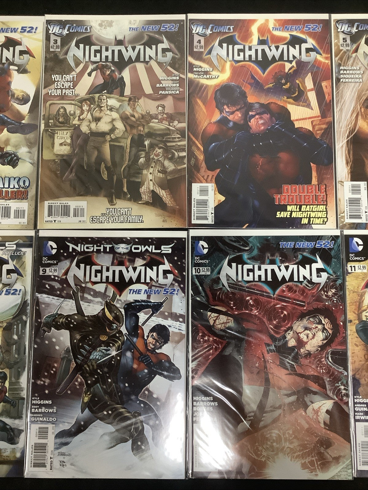Nightwing #1-12 Comic Lot, DC Comics, Kyle Higgins/Eddy Barrows, New 52