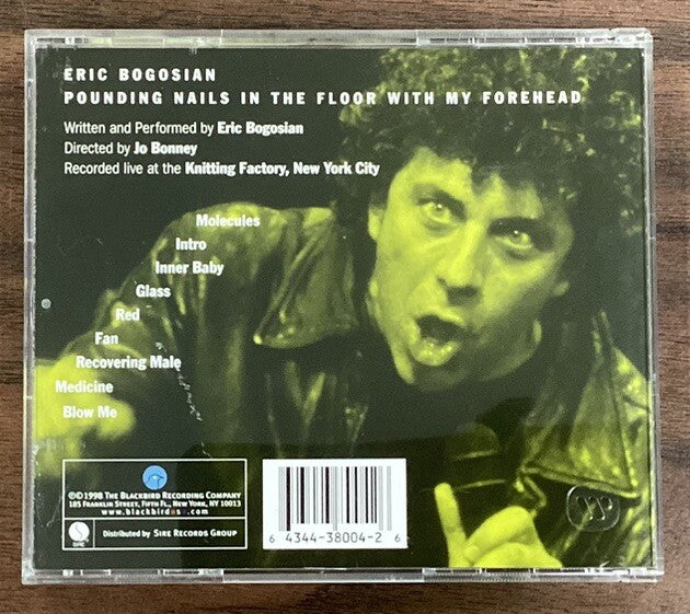 ERIC BOGOSIAN - Pounding Nails In The Floor With My Forehead (CD, Like New) -JD