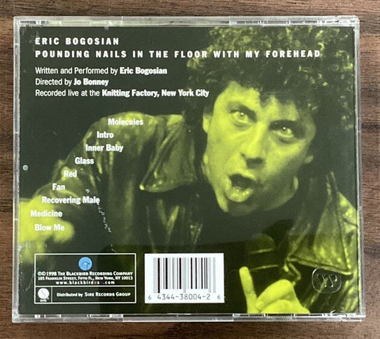 ERIC BOGOSIAN - Pounding Nails In The Floor With My Forehead (CD, Like New) -JD