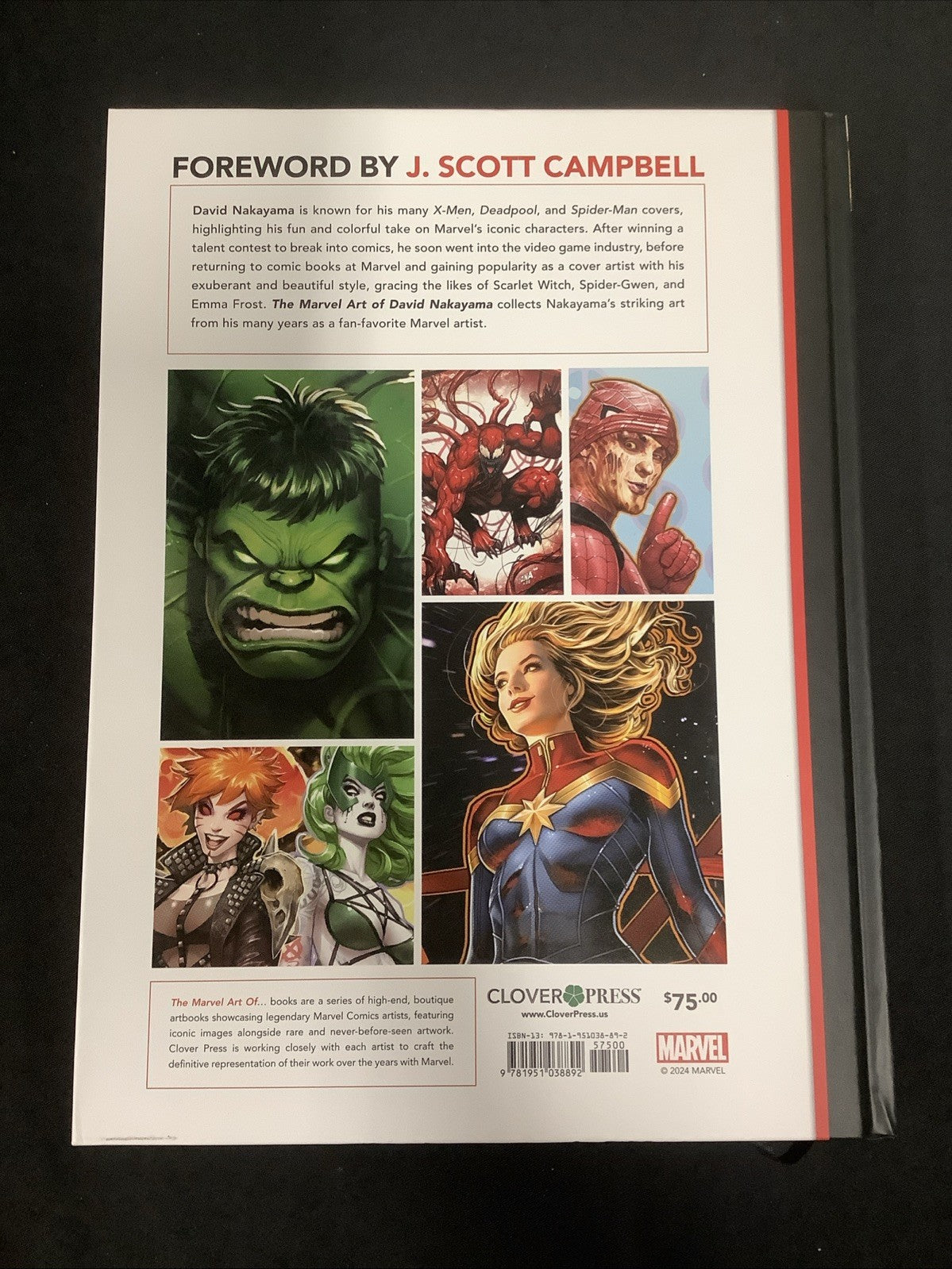 The Marvel Art of David Nakayama, Clover Press, Hardcover