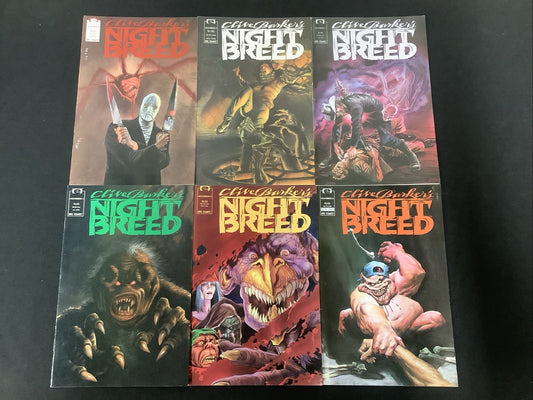 Clive Barker's Night Breed #1-6 Comic Lot, Epic Comics, Alan Grant/Jim Baikie