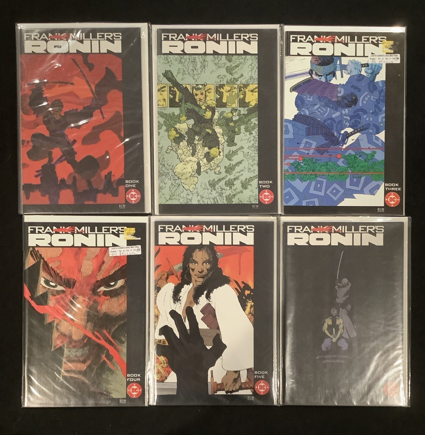 Frank Miller's Ronin #1-6 Complete Comic Set, DC Comics, Frank Miller, 1983