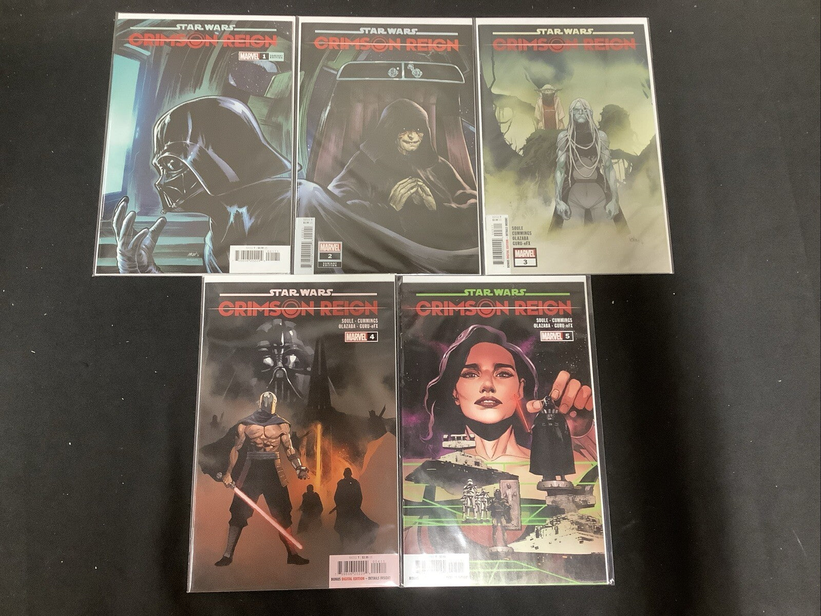 Star Wars Crimson Reign #1-5 Complete Comic Set, Marvel, Charles Soule, 2022