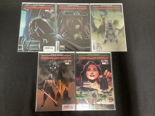 Star Wars Crimson Reign #1-5 Complete Comic Set, Marvel, Charles Soule, 2022