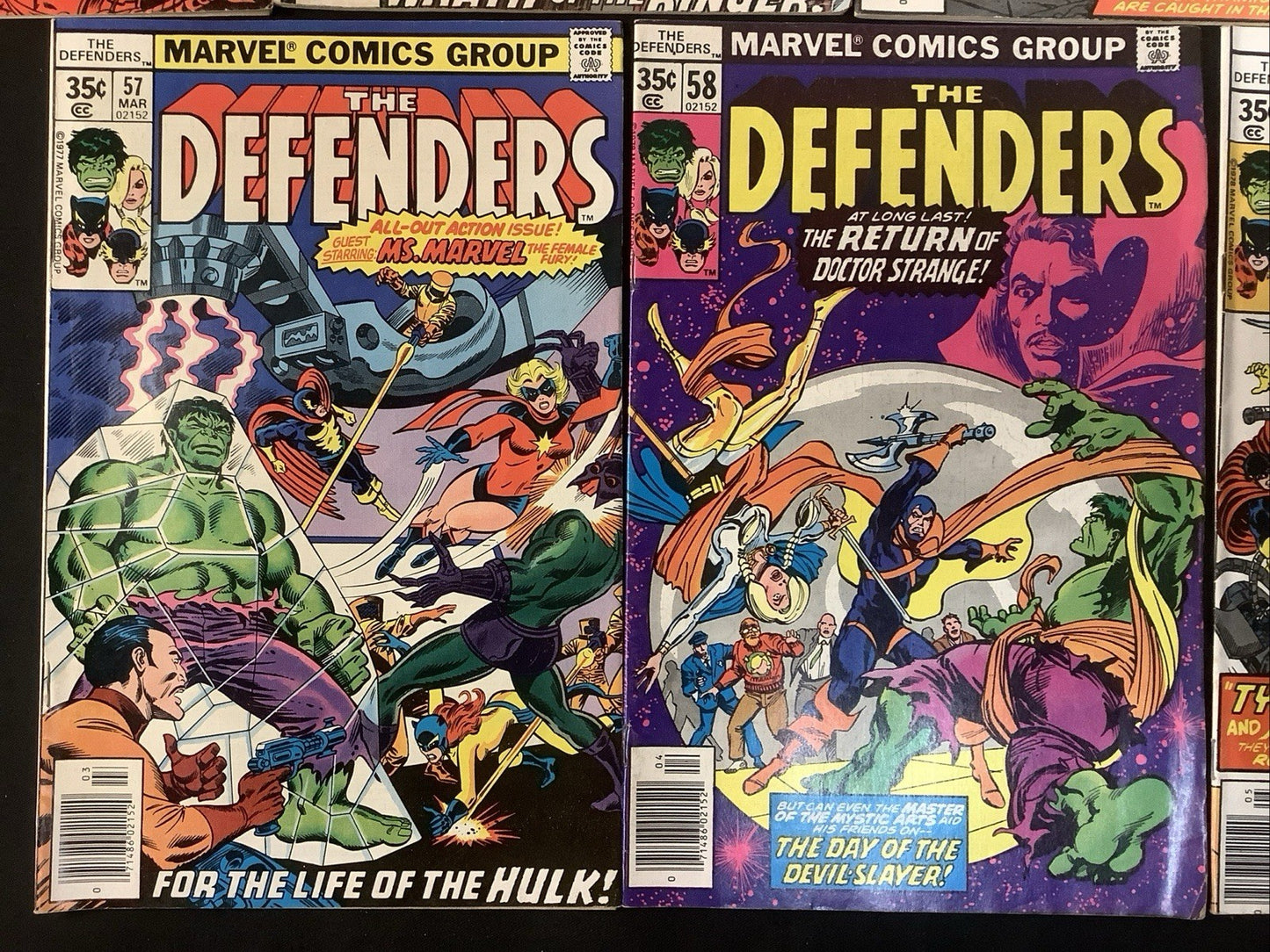 The Defenders #50-62 Comic Lot, Marvel Reader Copies, David Anthony Kraft