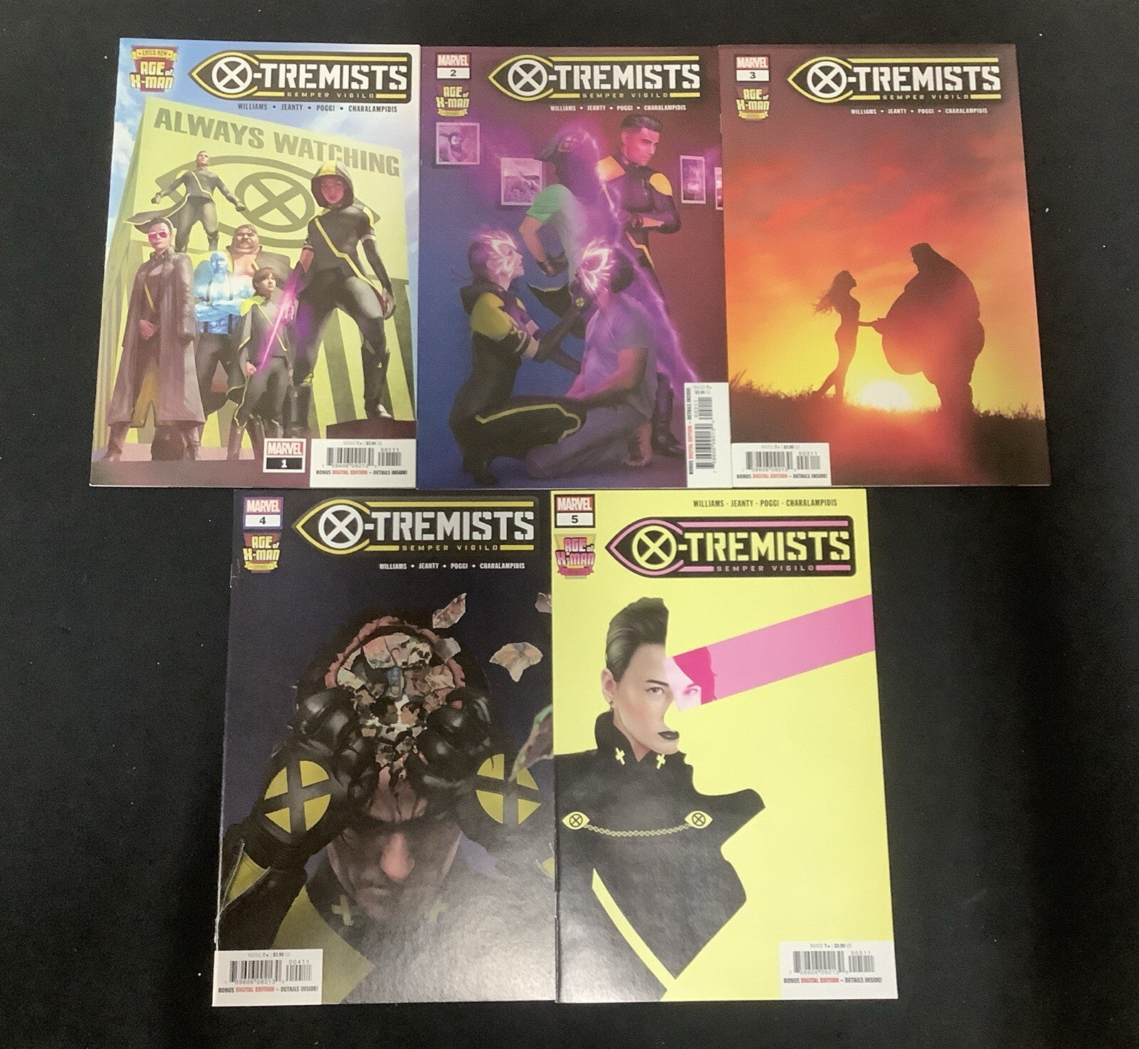 X-Tremists #1-5 Complete Comic Set, Marvel Age Of X-Man, Leah Williams, 2019