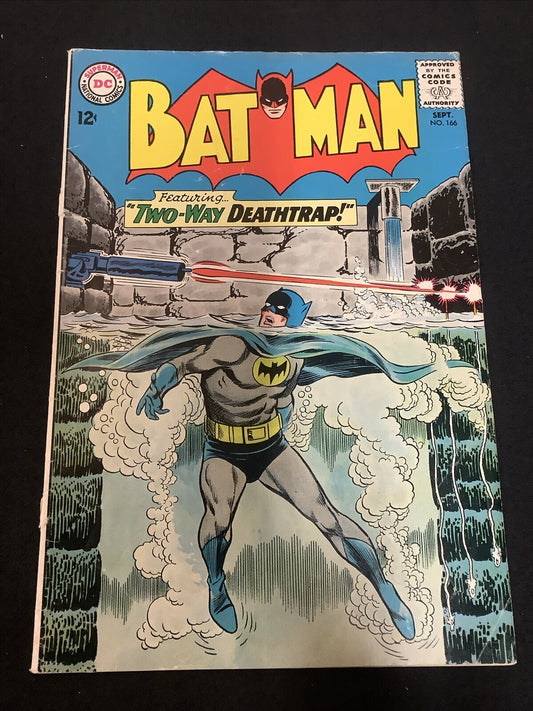 Batman #166 (DC Comics September 1964) VG (4.0) COVER DETACHED