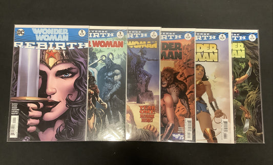 Wonder Woman #1-5 + Rebirth one-shot comic lot (2016 vol.5) six comics total!