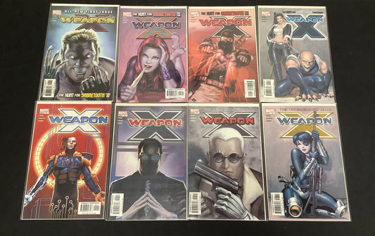 Weapon X Comic Bundle, Vol.2 #1-8, Weapon X: The Draft (Five One-shots), Marvel