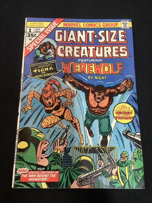 Giant-Size Creatures #1 (1974) F- (5.5) 1st App Tigra (Greer Grant Nelson)