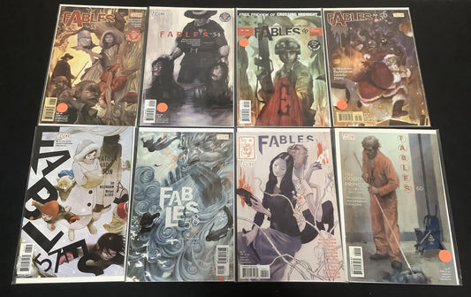 Fables 53-60 Comic Lot, Vertigo/DC Comics, Crossing Midnight Preview, Willingham