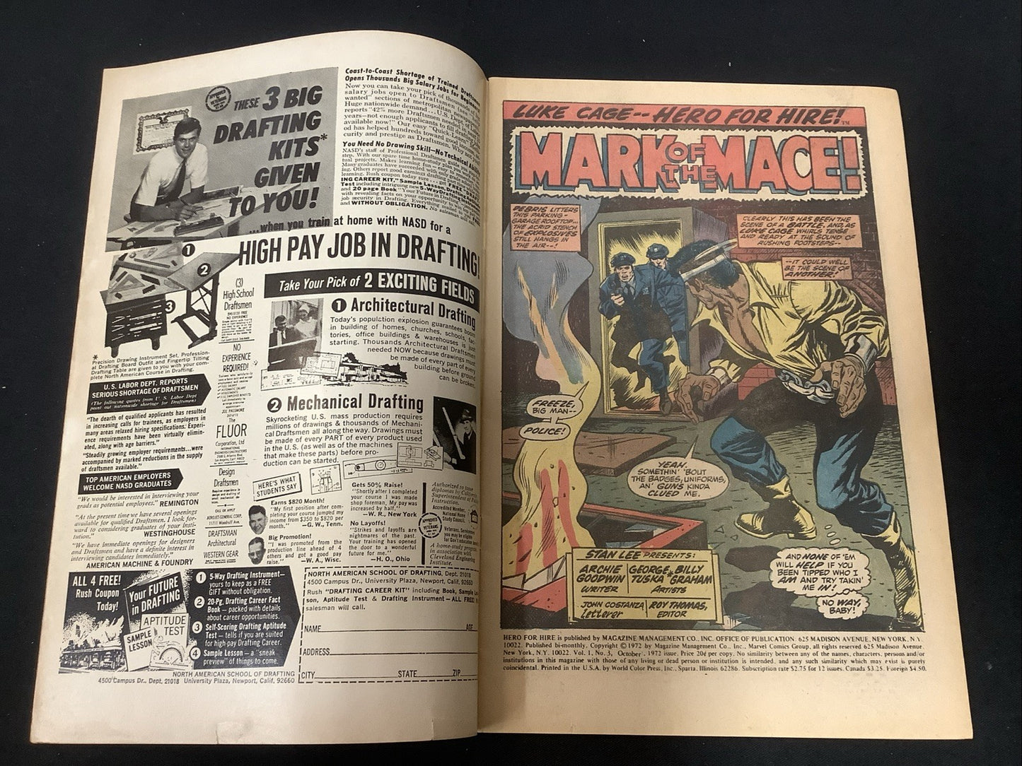 Hero For Hire #3 (Marvel Comics October 1972) F/VF (7.0) Archie Goodwin