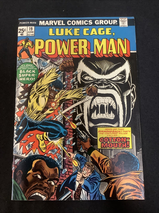 Power Man #19 (Marvel Comics June 1974) VF/NM (9.0) 1st App Cotton-Mouth