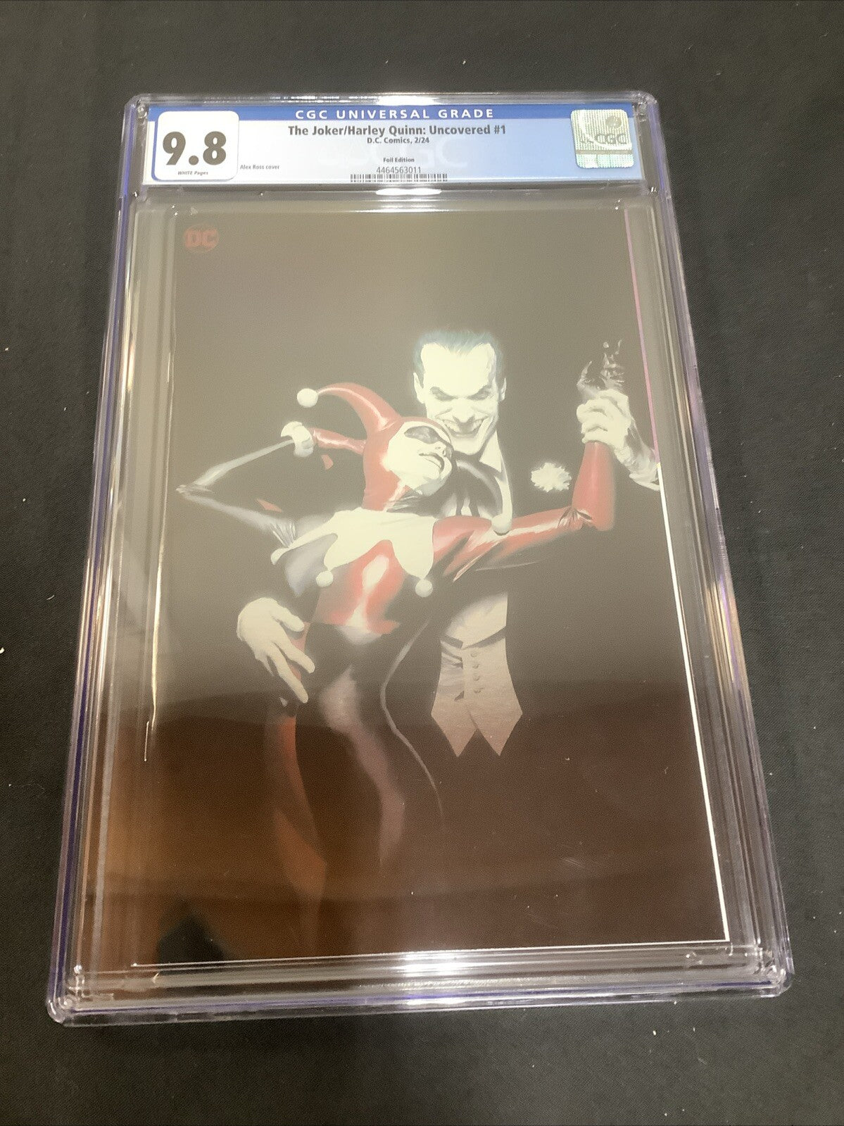 Joker/Harley Quinn Uncovered #1 (2024) CGC Graded 9.8 (NM/M) Foil, Alex Ross