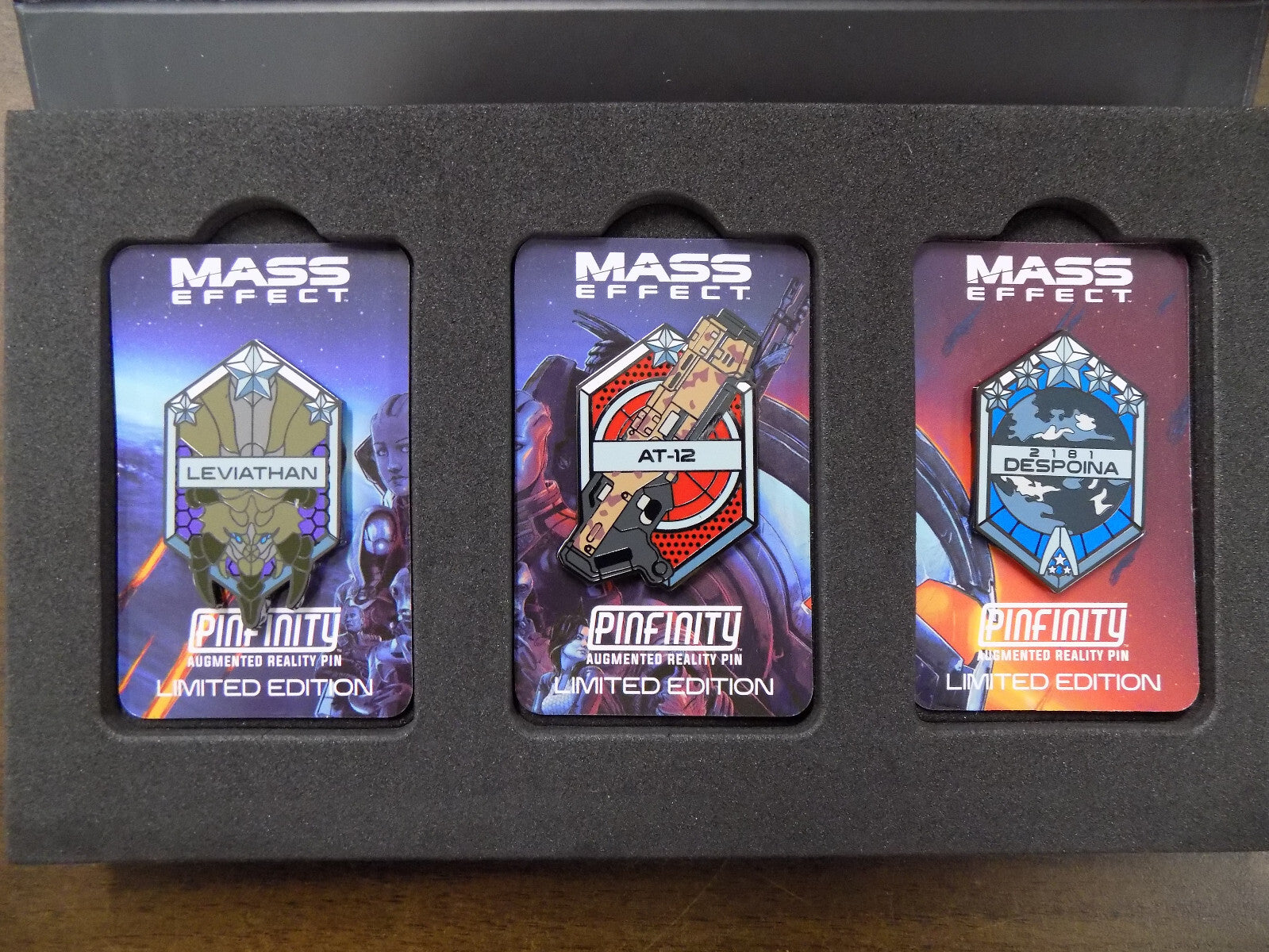 Pinfinity Mass Effect Augmented Reality Limited Edition Pin Set