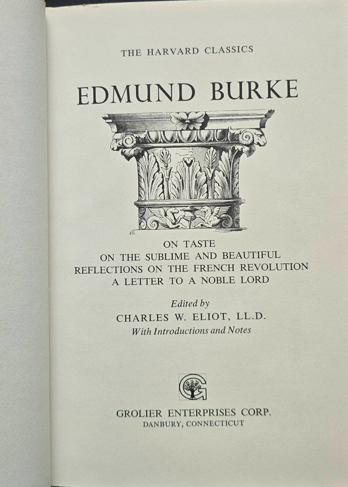 The Harvard Classics - 2 book lot, Edmund Burke & Chaucer To Gray (1980, HC)