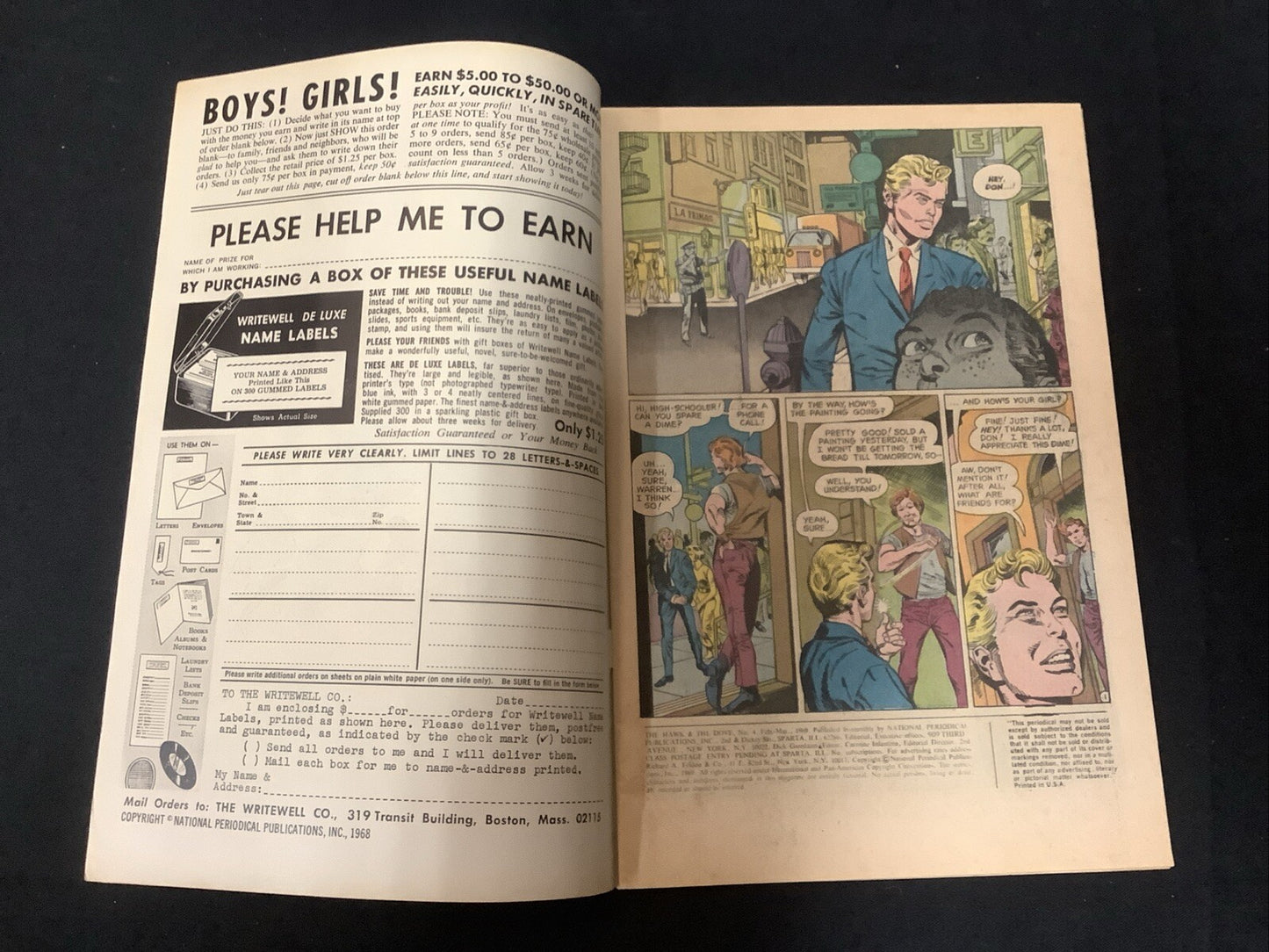 Hawk and the Dove #4 (DC Comics February-March 1969) VF (8.0) Cream Pages