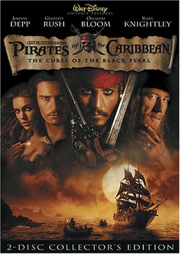Pirates of the Caribbean, 3 Movie Collection (DVD) Like New -JD