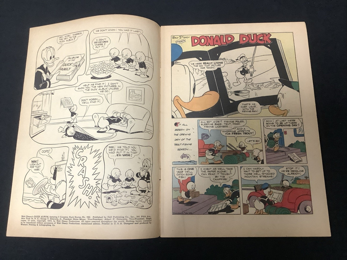 Four Color #586 (Dell Comics September 1954) F+ (6.5) Donald Duck Album