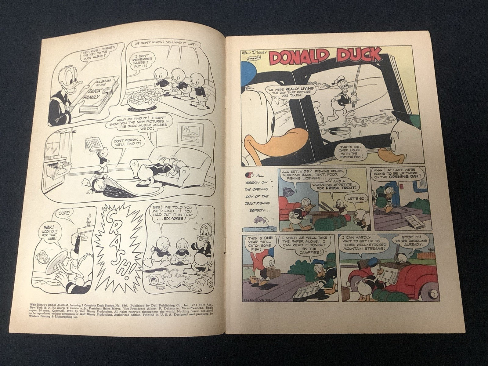 Four Color #586 (Dell Comics September 1954) F+ (6.5) Donald Duck Album