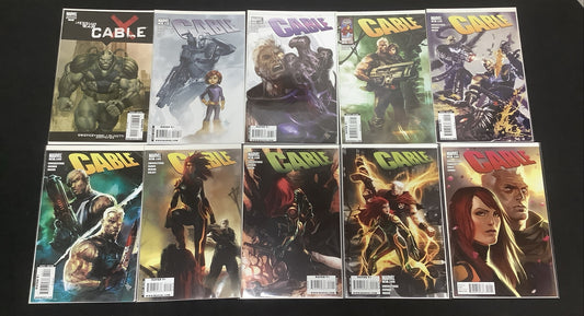 Cable #15-24 Comic Lot, Marvel, 1st Hope Summers as Adult, Alien Homage, 2009