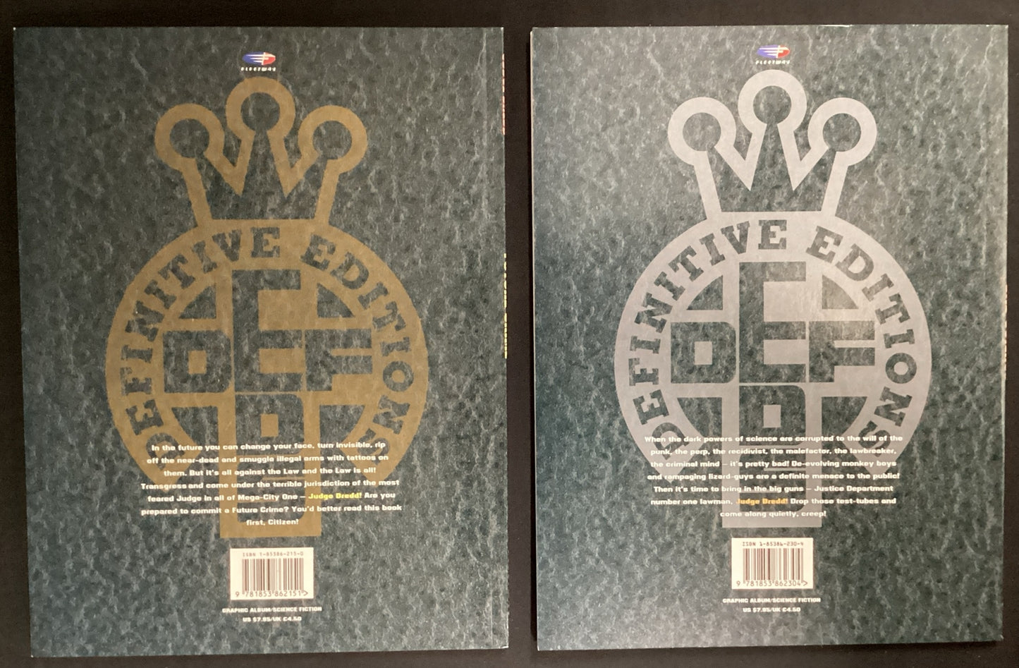 Judge Dredd: Future Crime & Judge Dredd: Bad Science (Definitive Editions) -JD