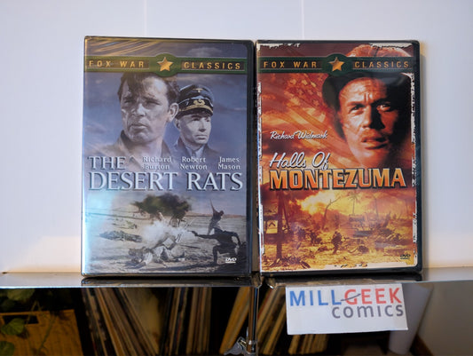 The Desert Rats / Halls of Montezuma, 2 Movie Set (DVD) Brand New-JD