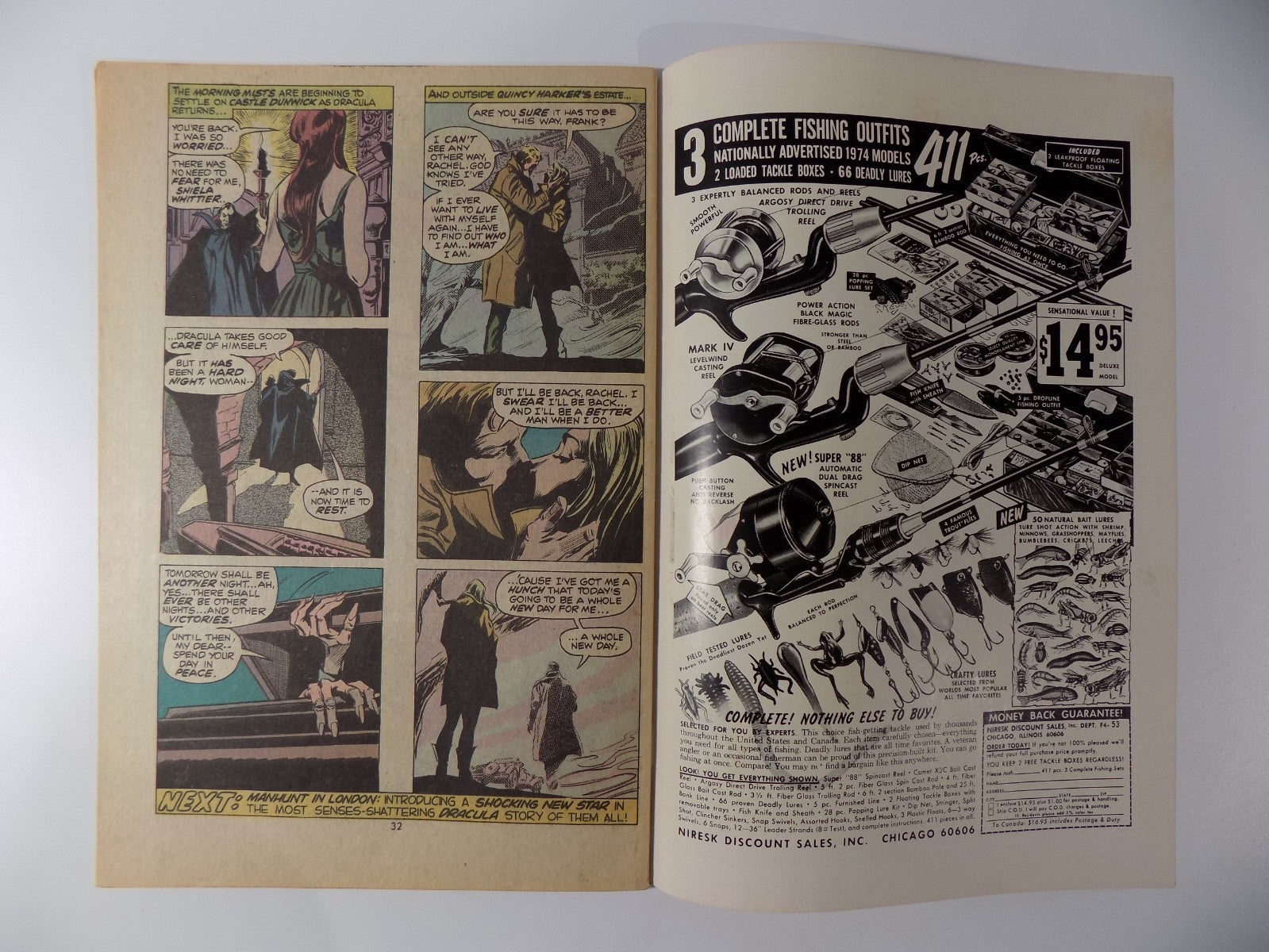 Tomb of Dracula #24 Marvel Comic Very Fine- September 1974
