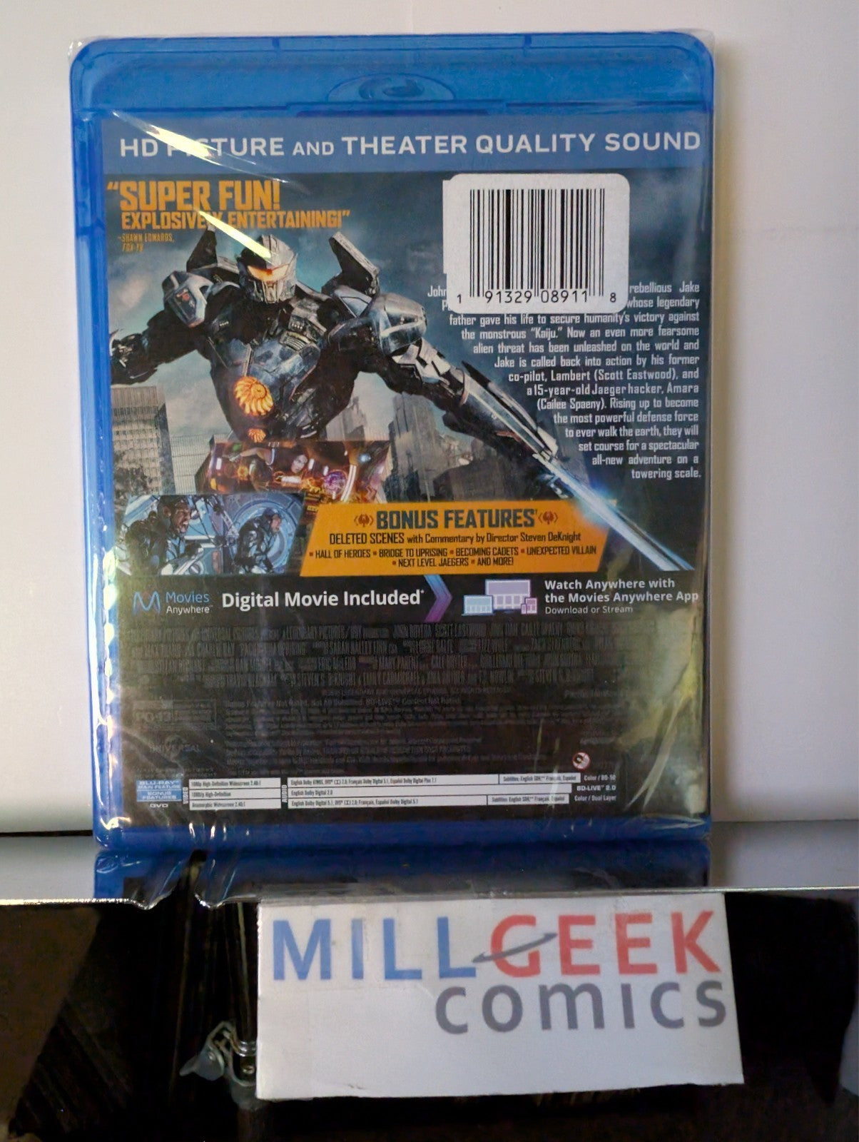 Pacific Rim / Pacific Rim Uprising, 2 Movie Set (Blu-Ray) Like New -JD