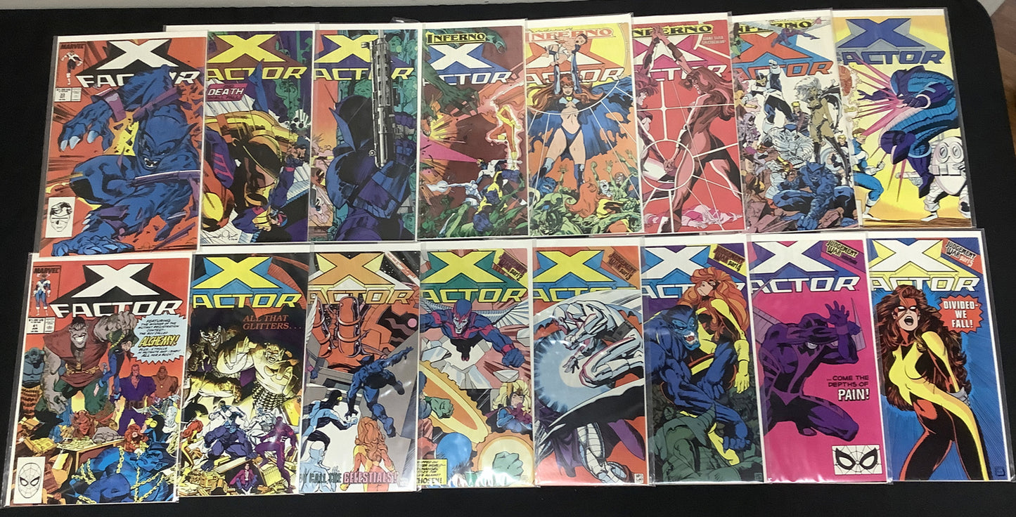 X-Factor #1-81 Comic Lot, 1st App Apocalypse And The 4 Horsemen, Archangel, 1986