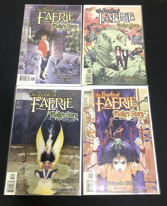 Books Of Faerie: Molly’s Story #1-4 Complete Comic set, Vertigo/DC, Reiber, 1999